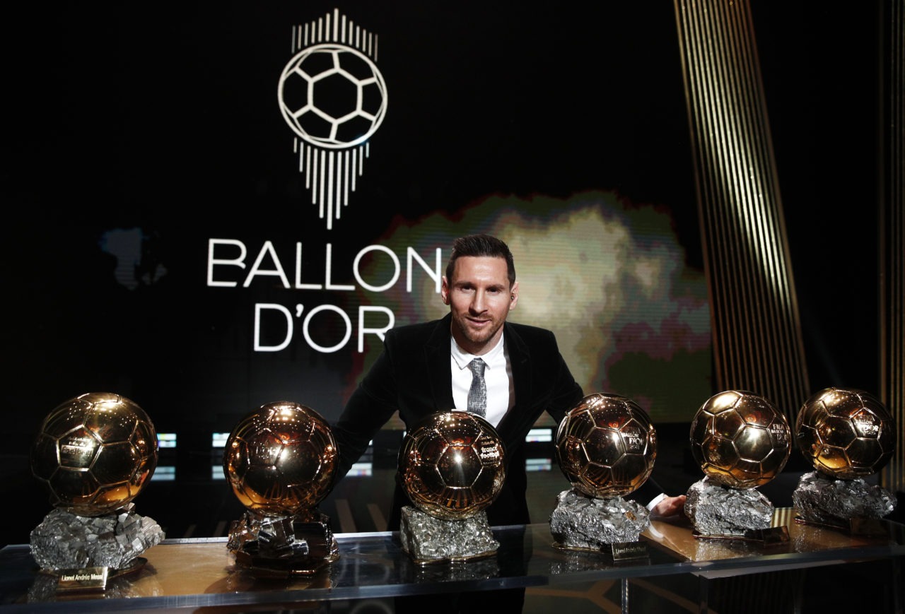 Messi has won the men's Ballon d'Or award a record seven times