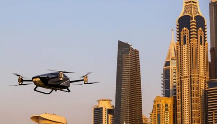 XPeng's eVTOL flying car X2 makes its first public flight in Dubai, United Arab Emirates, on October 10, 2022. — Reuters image