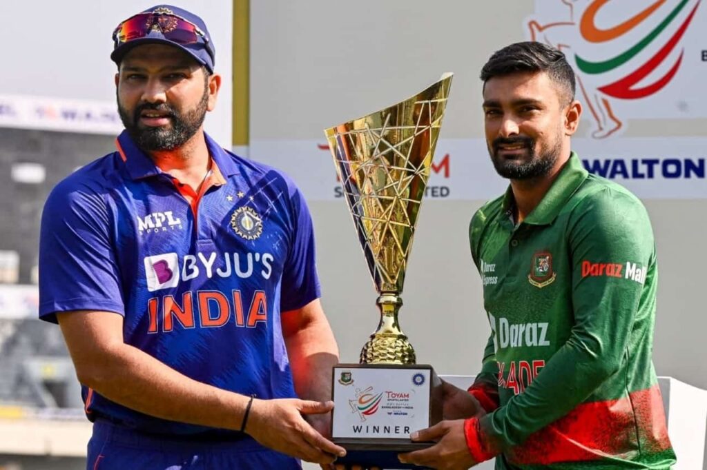 Bangladesh and India ODI Series Trophy